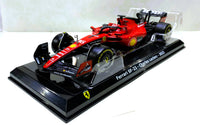 Bburago 2023 F1 Ferrari SF23 Ferrari Racing Team #16 Racing C Leclerc car 1/24 with Display Case