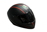 AGV Black With Red Stripes Miniature Motorcycle bike mini helmet