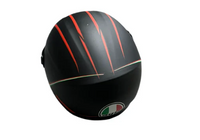 AGV Black With Red Stripes Miniature Motorcycle bike mini helmet