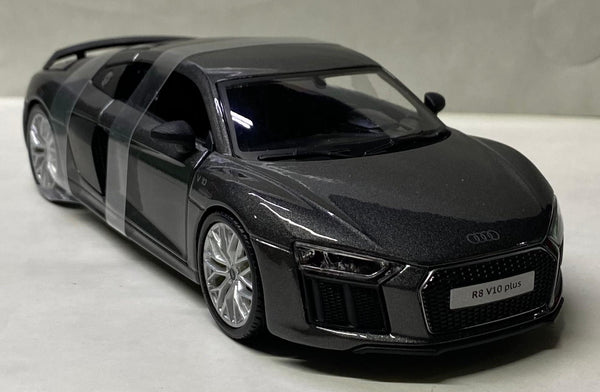 Maisto Audi R8 V10 Plus 1/24 Grey scale model car