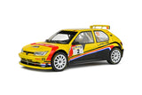 Solido PEUGEOT 306 no.2  T.NEUVILLE/A.CORNET EIFEL - Rally Festival 2022 - Maxi Yellow Diecast Car 1/18