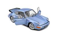 Solido PORSCHE 911 -964 - 1990 - Turbo Blue Diecast Car 1/18