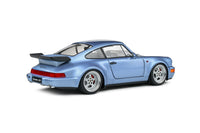 Solido PORSCHE 911 -964 - 1990 - Turbo Blue Diecast Car 1/18