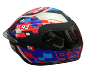 Shoei 93 Black Red Blue Button Miniature Motorcycle bike mini helmet