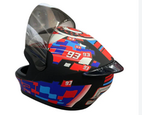 Shoei 93 Black Red Blue Button Miniature Motorcycle bike mini helmet