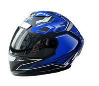 Shoei Blue Black Miniature Motorcycle bike mini helmet