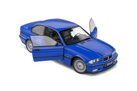 Solido 1996 BMW E36 Coupe M3 Santorin Blue 1/18 scale diecast model car