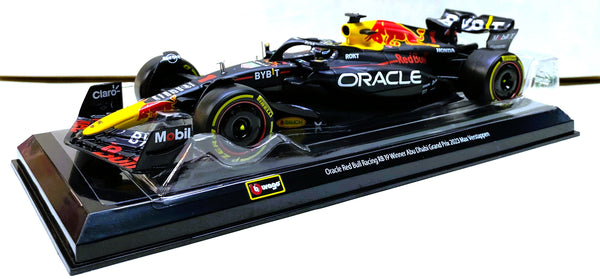 Bburgao Oracle Redbull RB19 f1 car model Max Verstappen with Display case 1/24 scale car model