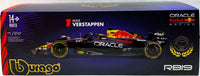 Bburgao Oracle Redbull RB19 f1 car model Max Verstappen with Display case 1/24 scale car model