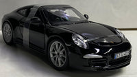 Bburago Porsche 911 Carrera black color diecast scale model car 1/24