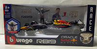 Oracle Redbull RB19 f1 car model verstappen with figure 1/24 scale car model