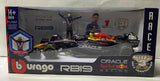 Oracle Redbull RB19 f1 car model verstappen with figure 1/24 scale car model