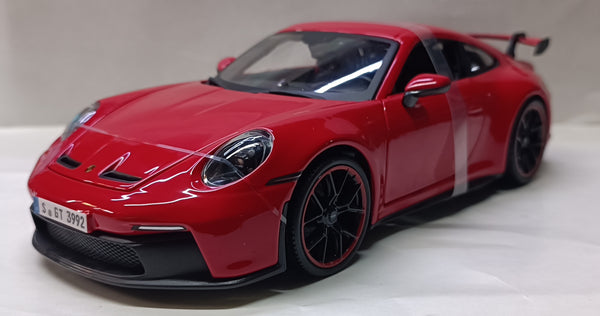 Maisto 2022 Porsche 911 GT3 1/18 Red scale model car