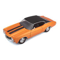 Maisto 1971 CHEVROLET CHEVELLE SS454 SPORT COUPE Met Orange 1/18