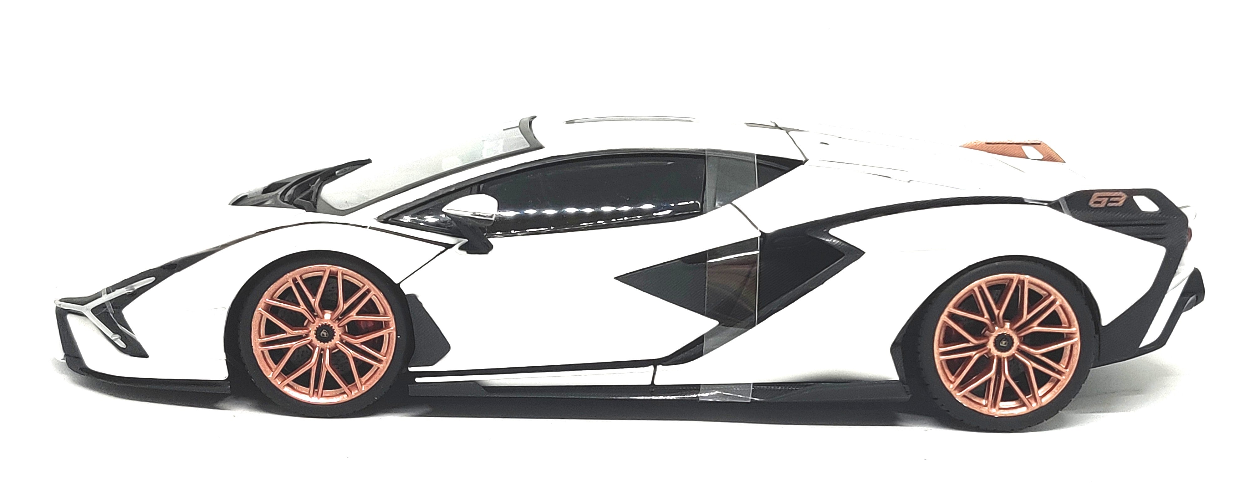 Bburago Lamborghini Sian FKP 37 1/18 White – 